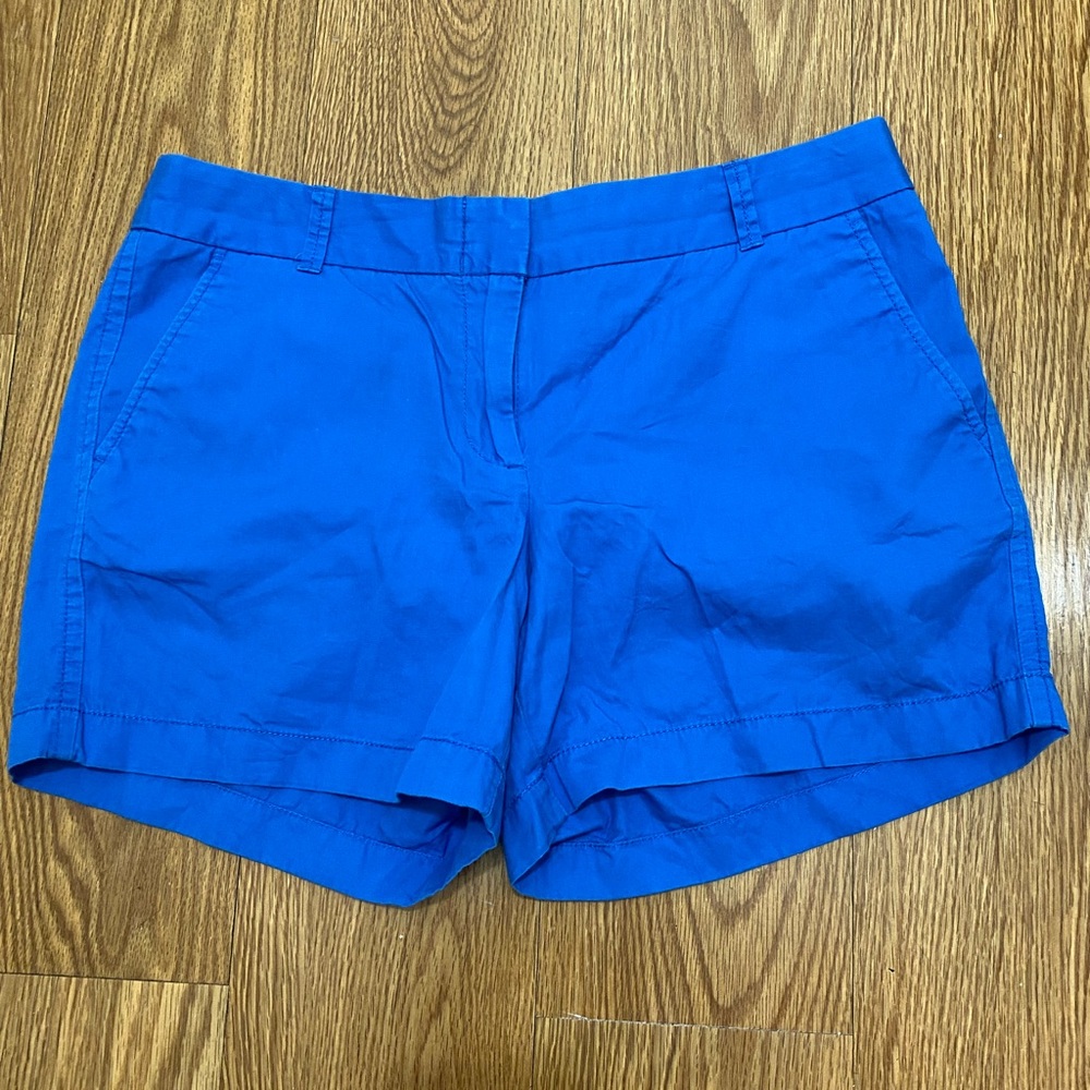 J.CREW Vibrant Blue shorts 100%Cotton SIZE 8